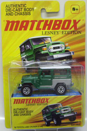 画像: 2010 LESNEY EDITION 【'68 TOYOTA LAND CRUISER (FJ40)】 GREEN (MATCHBOX TAMPO)