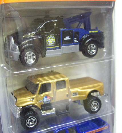 画像: 2010 MATCHBOX 5PACK - SERVICE CENTER No.12 【Tow Truck / International CXT / Chevy Silverado SS / Guzzler / '07 Ford Transit Van 】