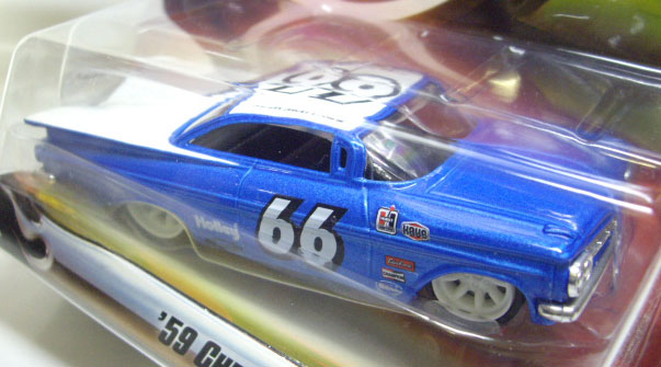 画像: 2007 1/50 CUSTOM CLASSICS 【'59 CHEVY IMPALA】　BLUE/RR(CHOJIRO.D.CRAZY　グラフィックデザイン）