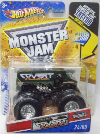 画像: 2011 MONSTER JAM INSIDE TATTOO 【COVERT CRASHER】 DARK GREEN (HW ORIGINALS)