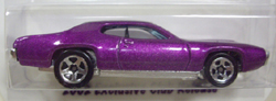 画像: 2002 MOTOR CITY HOT WHEELS CLUB  【'71 PLYMOUTH GTX】　MET.PURPLE/5SP 　