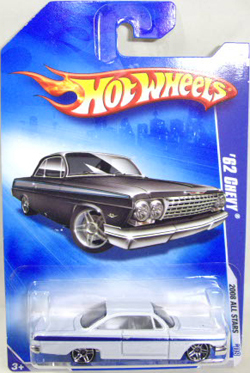 画像: 【'62 CHEVY】　WHITE/PR5  (09 BLACK CAR CARD)