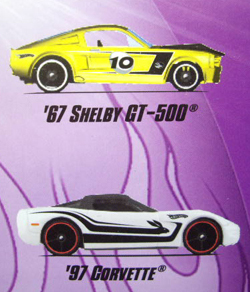 画像: 2010 TARGET EXCLUSIVE 【EASTER SPEEDSTERS 6 PACK】　VOLKSWAGEN BEETLE / '67 SHELBY GT-500 / ROLL PATROL / '97 CORVETTE / ICE CREAM TRUCK / '67 PONTIAC GTO