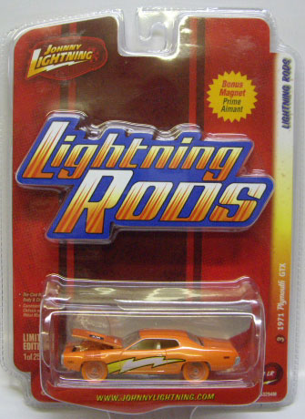 画像: LIMITED EDITION -LIGHTNING RODS LR 【1971 PLYMOUTH GTX】　CHROME ORANGE (with MAGNET)