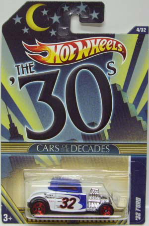 画像: 2011 WALMART EXCLUSIVE "CARS OF THE DECADES" 【'32 FORD】 WHITE-BLUE/5SP