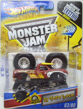 画像: 2011 MONSTER JAM INSIDE TATTOO 【EL TORO LOCO】 REDISHBROWN (TRAVEL TREADS)