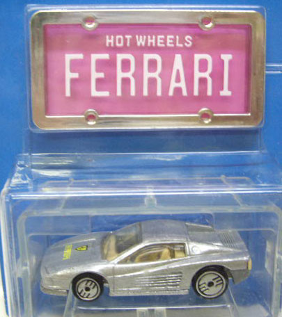 画像: PARK'N PLATES 【FERRARI TESTAROSSA (2048)】 SILVER/UH (TAN INTERIOR) (PINK PLATE)