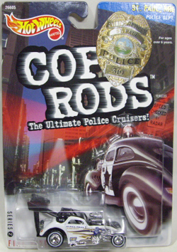 画像: 2000 K・B TOYS EXCLUSIVE COP RODS 2 【FIAT 500C】　BLACK-WHITE/RR