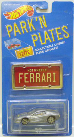 画像: PARK'N PLATES 【FERRARI TESTAROSSA (2048)】 SILVER/UH (TAN INTERIOR) (RED PLATE)
