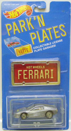 画像: PARK'N PLATES 【FERRARI TESTAROSSA (2048)】 SILVER/UH (TAN INTERIOR) (RED PLATE)