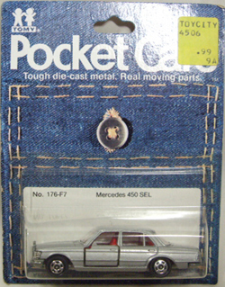 画像: TOMY-POCKET CARS 【MERCEDES 450SEL】　SILVER  （USトミカ）