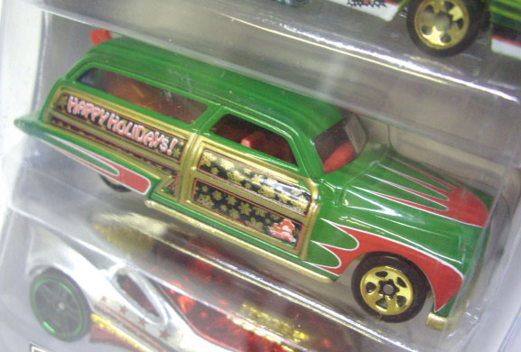 画像: 2010 HOLIDAY HOT RODS 3PACK 【'78 CORVETTE FUNNY CAR/PURPLE PASSION WOODIE/CUL8R】　TARGET EXCLUSIVE