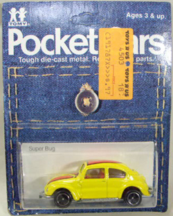 画像: TOMY-POCKET CARS 【SUPER BUG (VW BEETLE)】　YELLOW  （USトミカ）