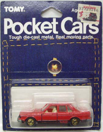 画像: TOMY POCKET CARS 【NISSAN BLUEBIRD TURBO】　RED （USトミカ）