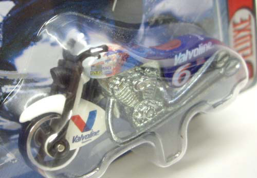 画像: 2000 HOT WHEELS RACING SCOCHIN' SCOOTER SERIES【#6 TEAM VALVOLINE】　WHITE-BLUE/3SP