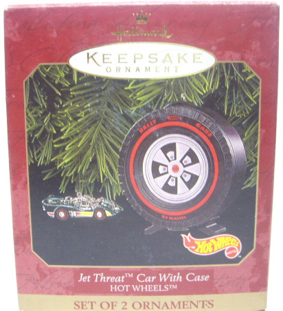 画像: 1999 HALLMARK CHRISTMAS ORNAMENT 【JET THREAT CAR with CASE】　MET.GREEN